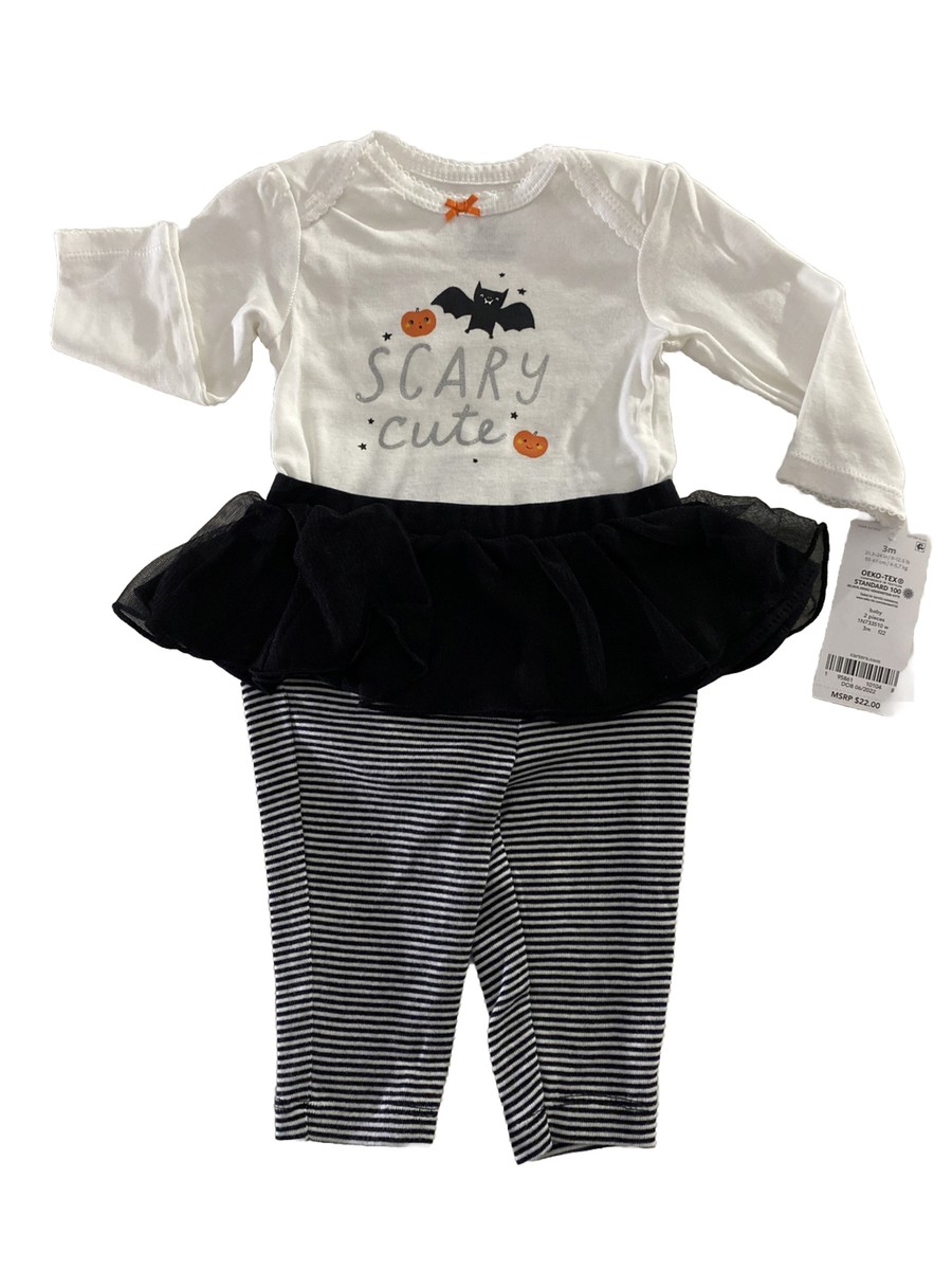 Carters Infant Girls Halloween Outfit Piece Tutu Bodysuit 12M New