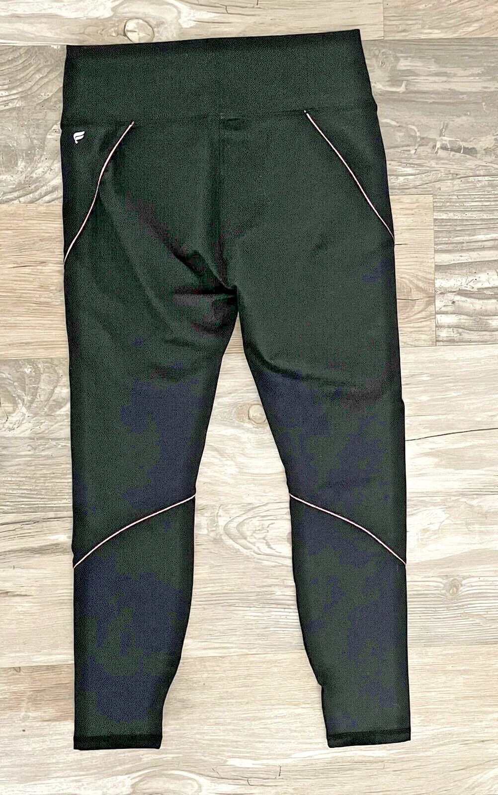 fabletics compression pink accent leggings
