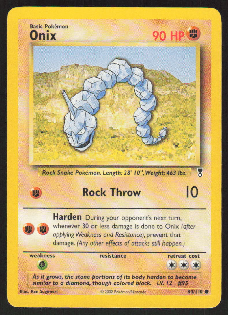Pokemon TCG Legendary Collection #84/110 Onix NM