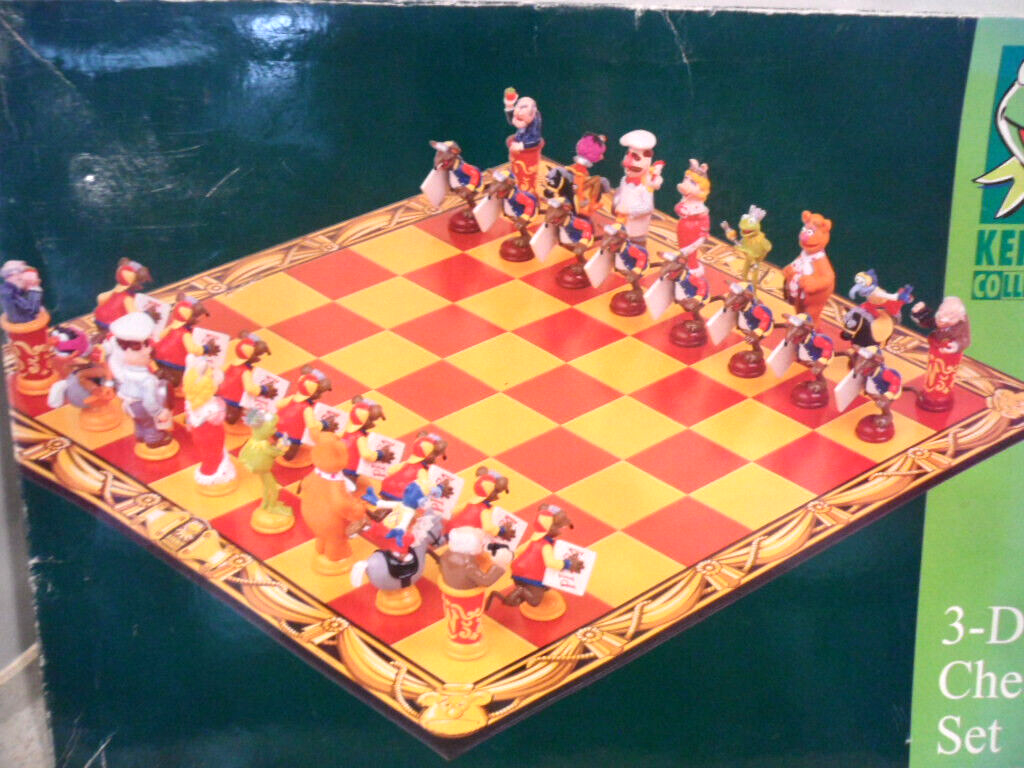 The Muppets Kermit Collection 3-D Chess Set | eBay