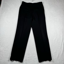 Lauren Ralph Lauren Black Wool Flat Front Pants Women  s Size 10