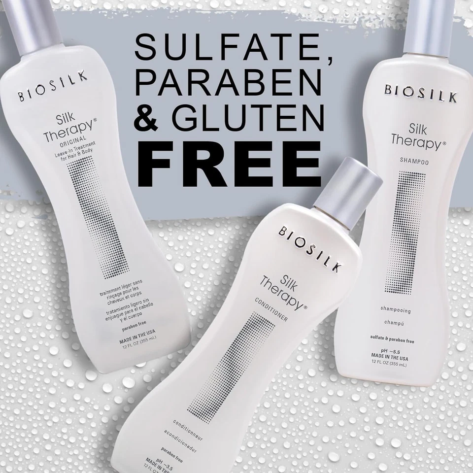 BioSilk Silk Therapy Shampoo, Conditioner & Serum Kit, 12 Oz (3 Products) - Image 4 of 4