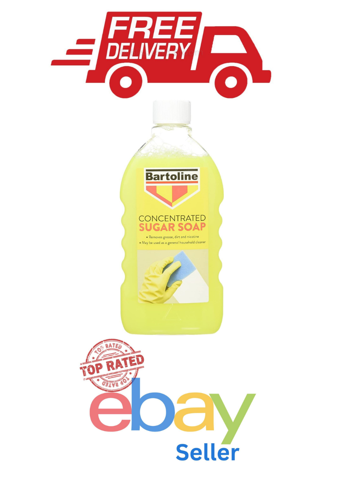 Bartoline Concentrated Sugar Soap Household Cleaner 500ml