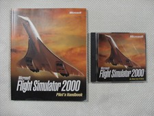 Microsoft Flight Simulator 2000 CD and Pilot's Handbook Paperback - preowned