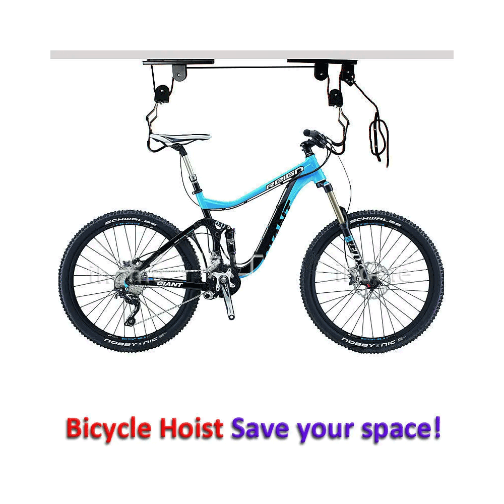 Bicycle Lift Ceiling Mounted Hoist Storage Bike Hanger Roof