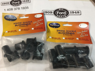 STREET ROD SHACKLE BUSHINGS SET FRONT  BD-2631-BS  1-3/4  BACK BD-2635-BS 2 1/4