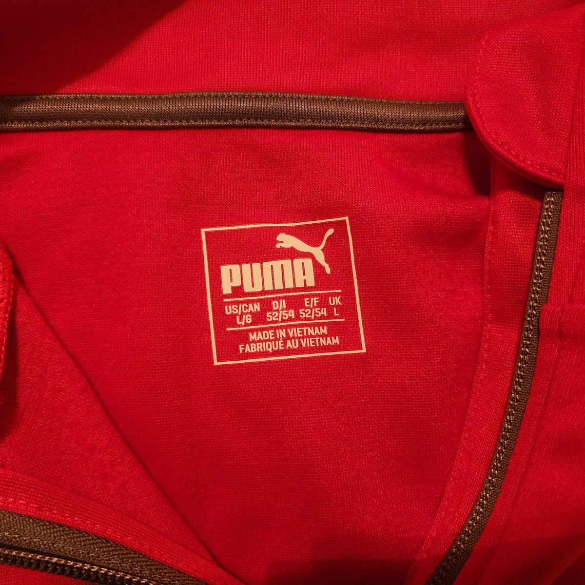 Premier League The Arsenal FC Soccer Red PUMA Quarter-Zip Premier League The Arsenal FC Soccer Red PUMA Quarter-Zip
