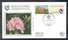 FDC France 1993, BM Exhibition Salon Du Timbre, Rhododendron
