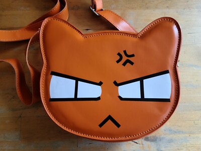 Fruits Basket Kyo Orange Cat Purse - Adjustable Crossbody Strap and Wrist Strap