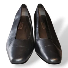 Women's Blushe By Speigel Leather Dark gray heeled shoes. Size 10