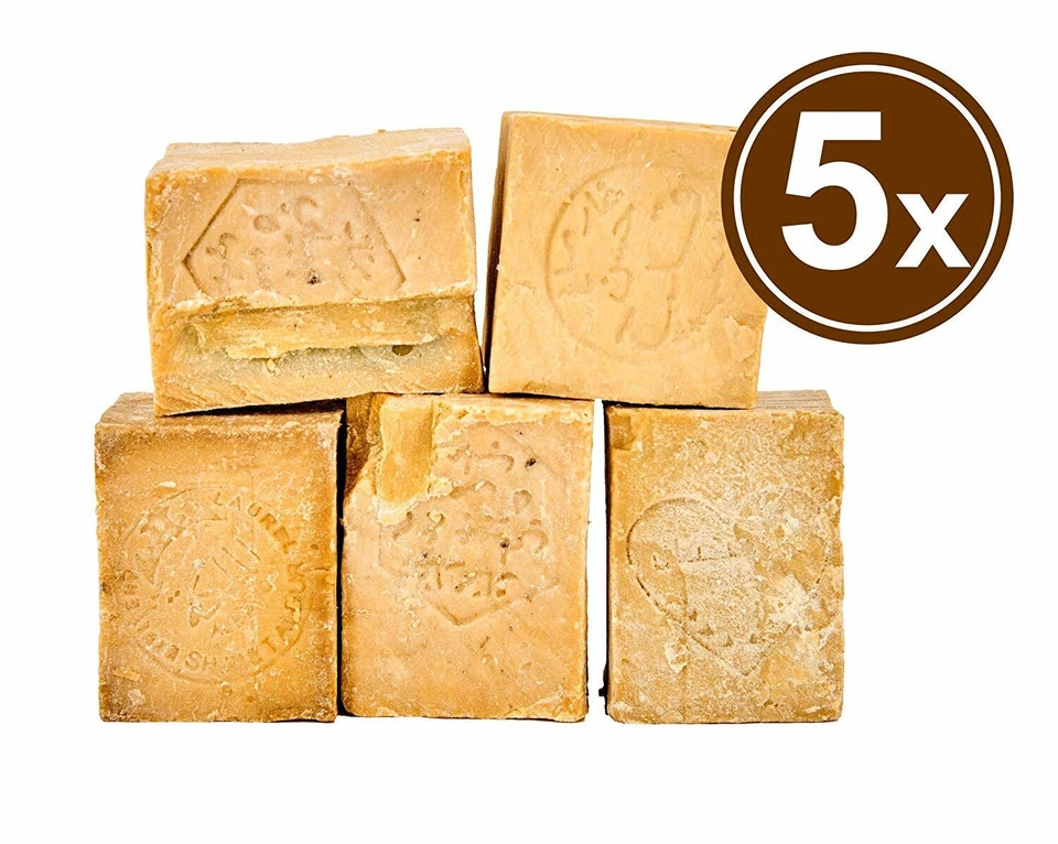 CARENESSE Aleppo-Seife MIX Bruch Paket 5 #Alepposeife Olivenöl Lorbeeröl Haarseife Seife