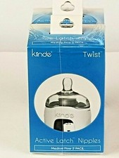 Kiinde Twist Active Latch Nipple - 2 Pack, Medium Flow Lot Of 2
