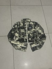 Pocket Front Cream Acid Wash Cropped Jacket Size 10