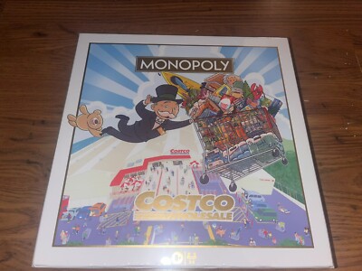Costco Monopoly Limited Edition brandneu versiegelte Box Brettspiel selten Gold Token