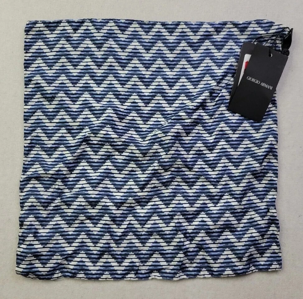 NEW Giorgio Armani Men s SILK Pocket Square Handkerchief Fazzoletto da Taschino