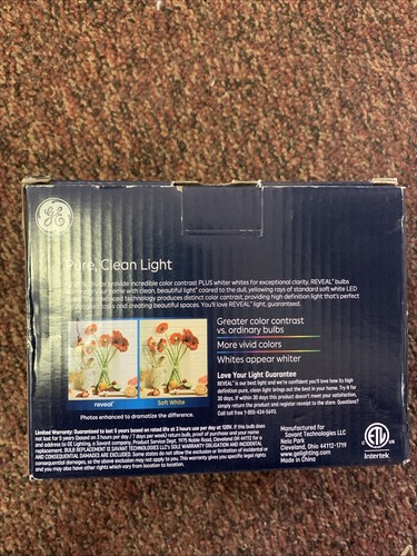 GE 2pk 75W Reveal PAR30 LED Light Bulbs Long Neck Adjustable Flood/Spot ⭐ - Picture 2 of 3