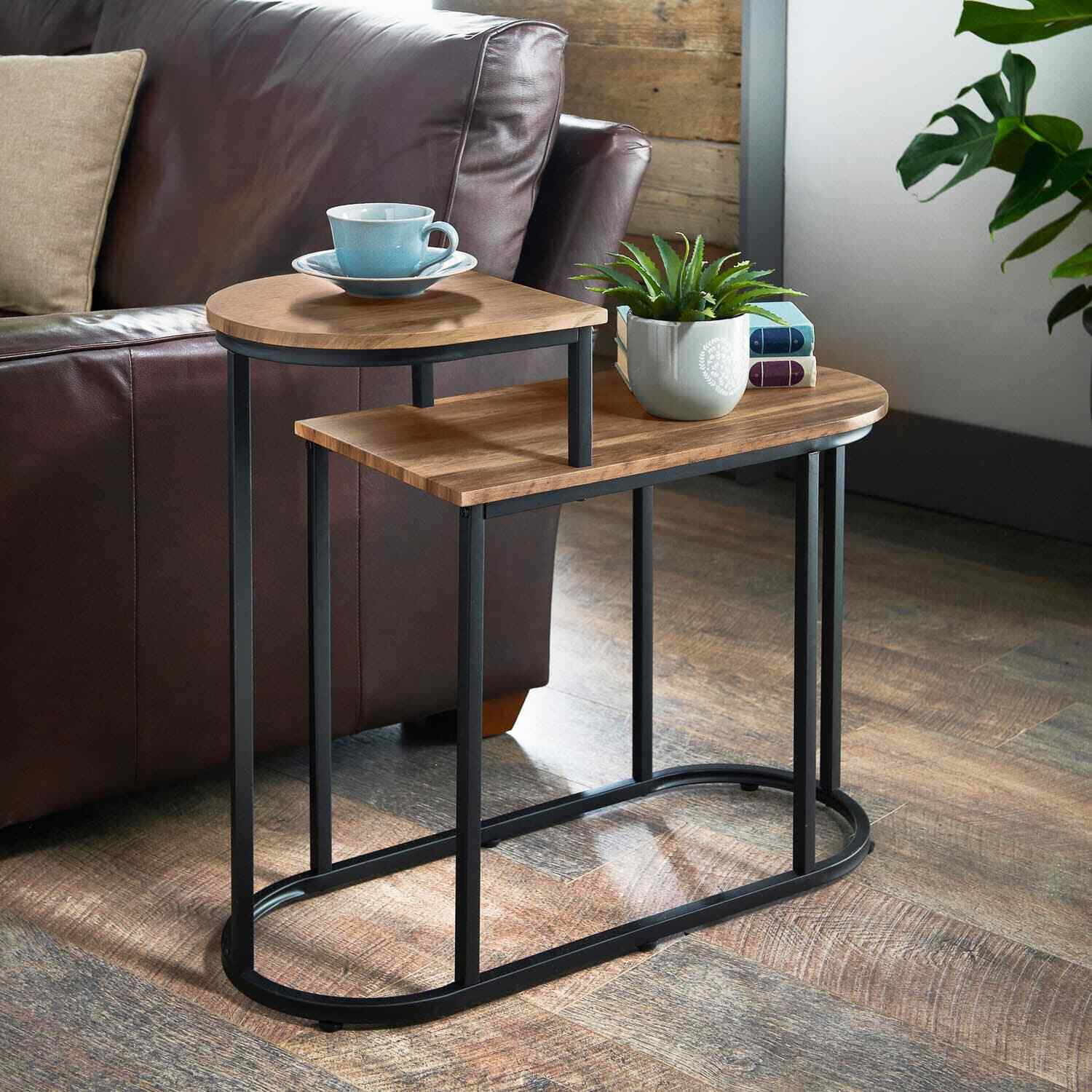 New 2tier Side Table Modern Sofa