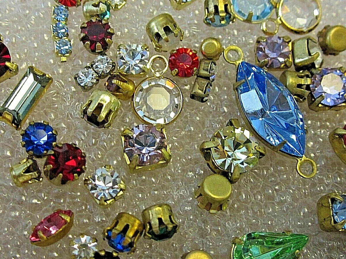 BEDAZZLER Rhinestones & Fashion Studs Lot Of 5 Vintage Packs