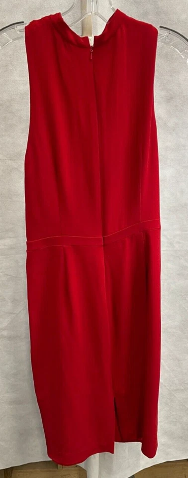 Worth New York Red Halter Rayon Dress Size 4 - Image 4 of 4