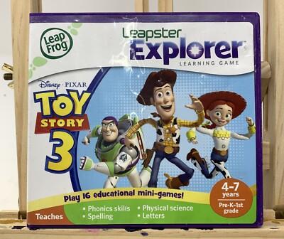 Leapfrog Leapster Explorer DISNEY TOY STORY Game Cartridge PreK-1st Grade 