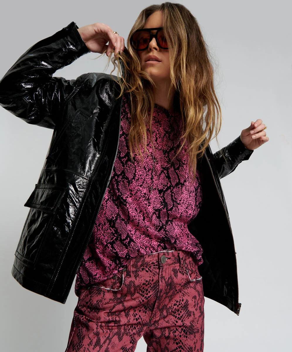 ジャケット・アウター grunge sheep leather short jacket punk grunge sheep leather short jacket punk（Pu Leather Rivet