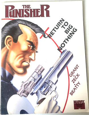 THE PUNISHER RETURN TO BIG NOTHING. MARVEL GRAPHIC NOVEL. 1ST PRINT 1989.