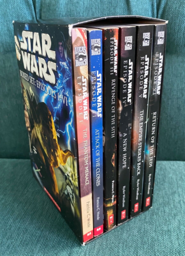 Star Wars coffret complet épisodes 1-6 livres de poche lot I-VI en boîte 2005 - Photo 1 sur 7