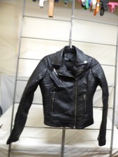 Girls Juniors Size Small  Black Faux Leather Jacket 