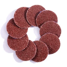 25PCS 3 inch Roll Lock Die Grinder Aluminum Oxide Sanding Discs Pads - 24 Grit 