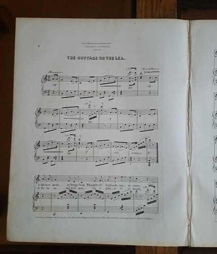 19th Cent. Sheet Music 1861 Rose Wreath ~ The Cottage on The Lea by Frank Howard - Picture 10 of 24