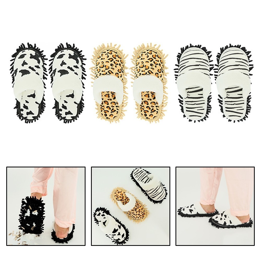 SAOLA Pantofole Mop Suola in Microfibra per Pulizia Pavimenti Rapida ed Efficace UK