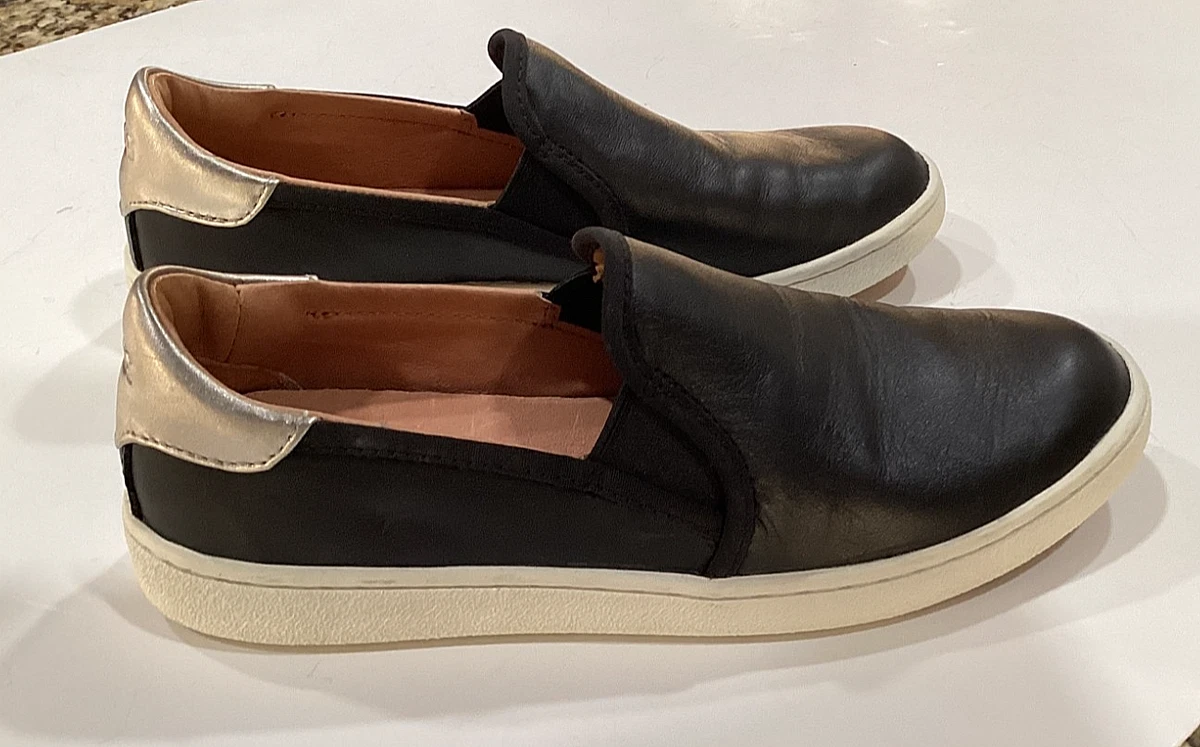 UGG woman  Olive and Black leather Slip-On Loafers size 6 UGG TASMAN X B OLIVE REMOVABLE SOCK SLIP ON SHOE CLOG RAIN  main image 4