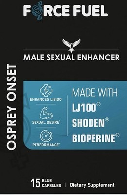 Force Fuel Male Enhancer 15 Capsules LJ100 Shoden Bioperine Libido Performance