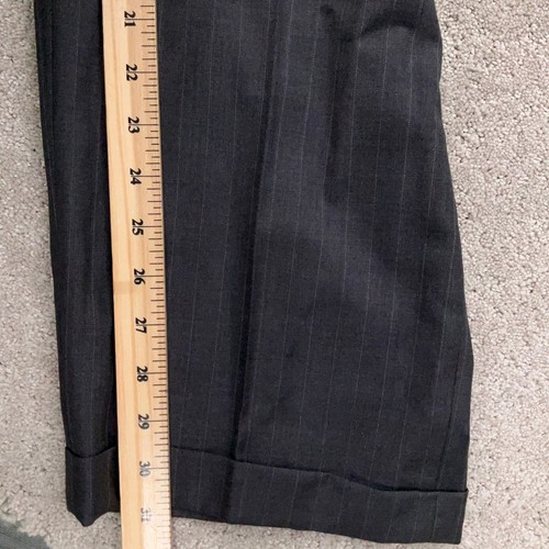 Lauren Ralph Lauren Suit Men 42R 33W 31L Gray Pinstripe Classic Formal - Picture 14 of 19