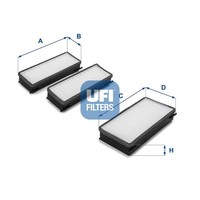 UFI 53.070.00 Filter, Innenraumluft FüR CitroËN Passend FüR Fiat Lancia