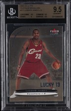2003-04 ULTRA #171 PLATINUM MEDALLION LEBRON JAMES RC 080/100 BGS 9.5