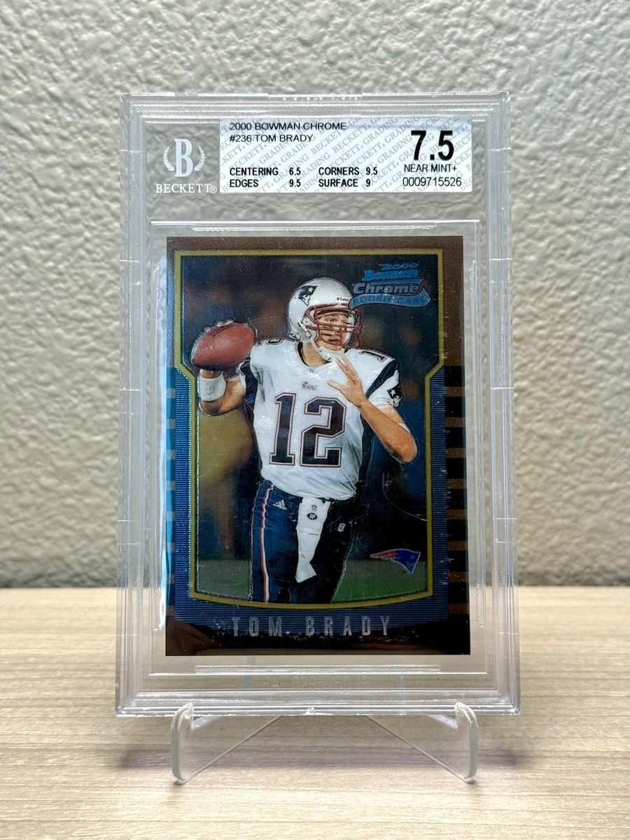 Bowman Tom Brady Rookie Football Sports Trading Cards