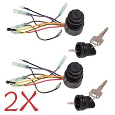 Boat Ignition Switch with Key for Mercury Mariner Outboard Motor Control Box ...