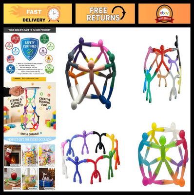 Magnetic Fidget Toy Set 40PC - Classic & Enhanced Grip - STEM Travel Toys for Ki