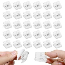 30 PackAdhesive Wall Clips for Hanging Flags Posters Photos - Tapestry Hanger...