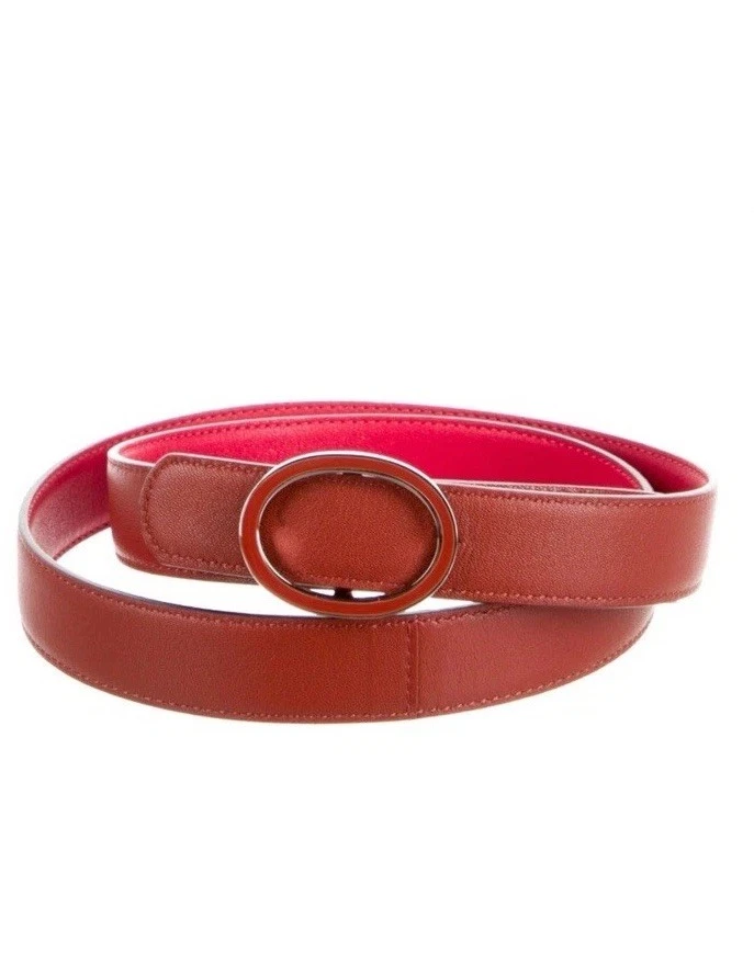 Longchamp Paris Lot of 3 Pink, Green Leather Belts. Made in France Longchamp Paris Lot of 3 Pink, Green Leather Belts. Made in  main image 4