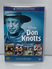 DON KNOTTS 4-MOVIE COLLECTION 4 DVD Disney Gus Hot Lead Apple Dumpling Gang 1-2