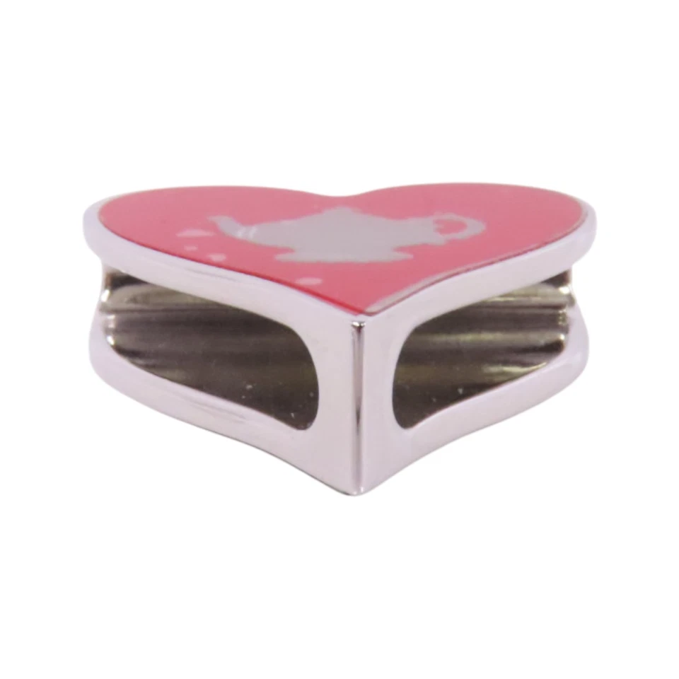 Anillo Bufanda HERMES Tea Time Metal Rojo Tono Plata Color Foto 4 de 4