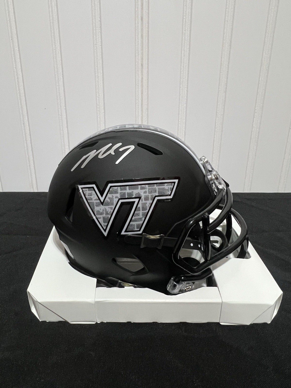 Michael Vick Autographed Signed Virginia Tech Hokies Mini Helmet Beckett 