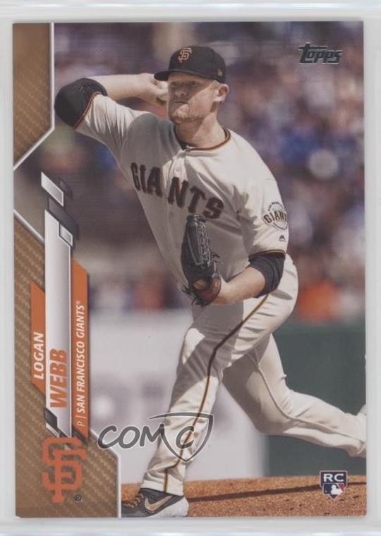 2020 Topps Gold 1273/2020 Logan Webb #514 Rookie RC qf8