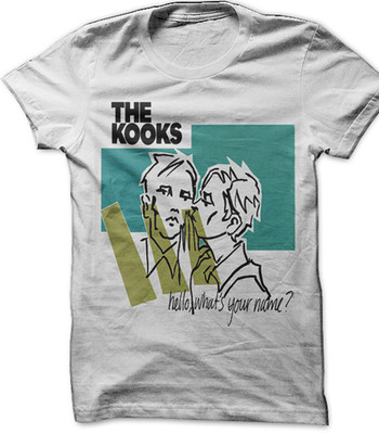 The Kooks band hello what's your name white T-shirt All sizes JN2043