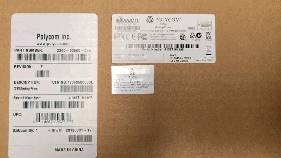 Polycom CX300 R2 USB VoIP Desktop Phone For Microsoft LYNC 2200-32500-025 - Image 2 of 3