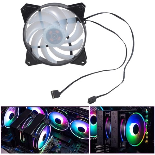 Double Apertures 120mm High Brightness LED Fan 800-1800RPM Coolers Fan For - Afbeelding 4 van 10
