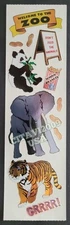 HAMBLY STUDIOS STICKERS HOLOGRAPHIC ZOO PANDA  ELEPHANT TIGER  PEANUTS VINTAGE