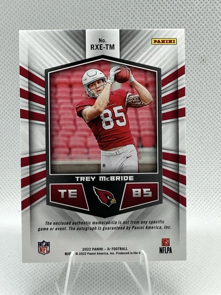 2022 Panini XR - Rookie Triple Swatch Autographs Trey McBride #237 Blue /49 (AU, - Image 2 of 2